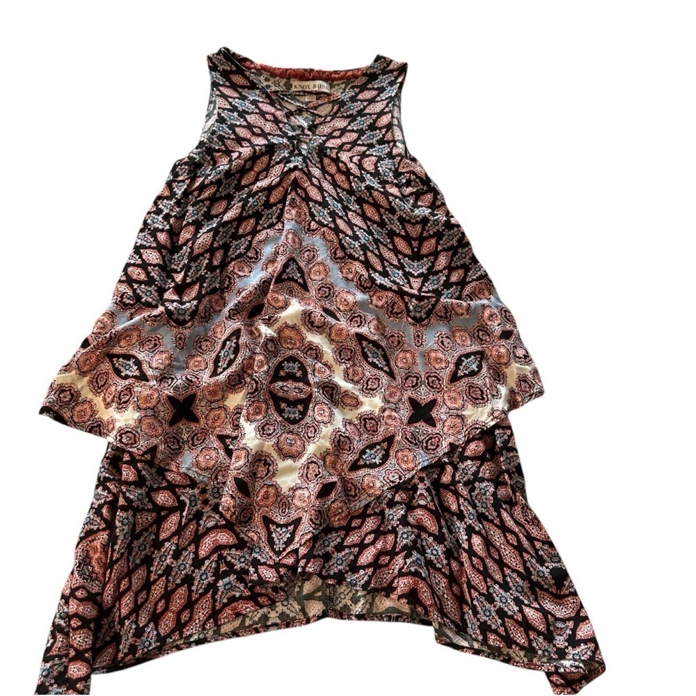 Knox Rose women's size XS v-neck flowy layered dress